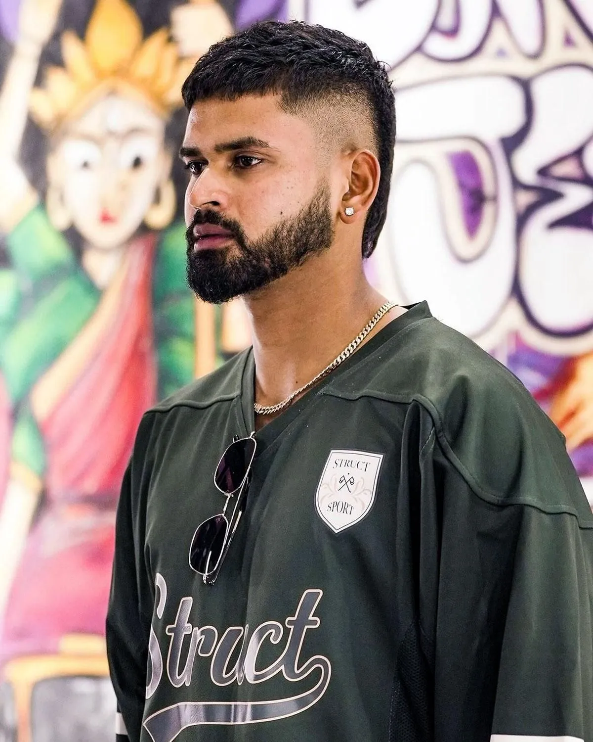 Shreyas Iyer hairstyle