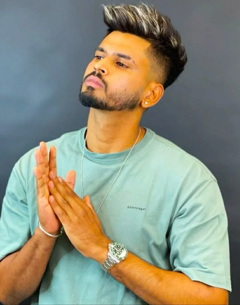 Shreyas Iyer hairstyle