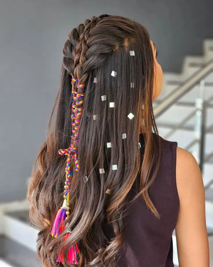 Navratri hairstyle
