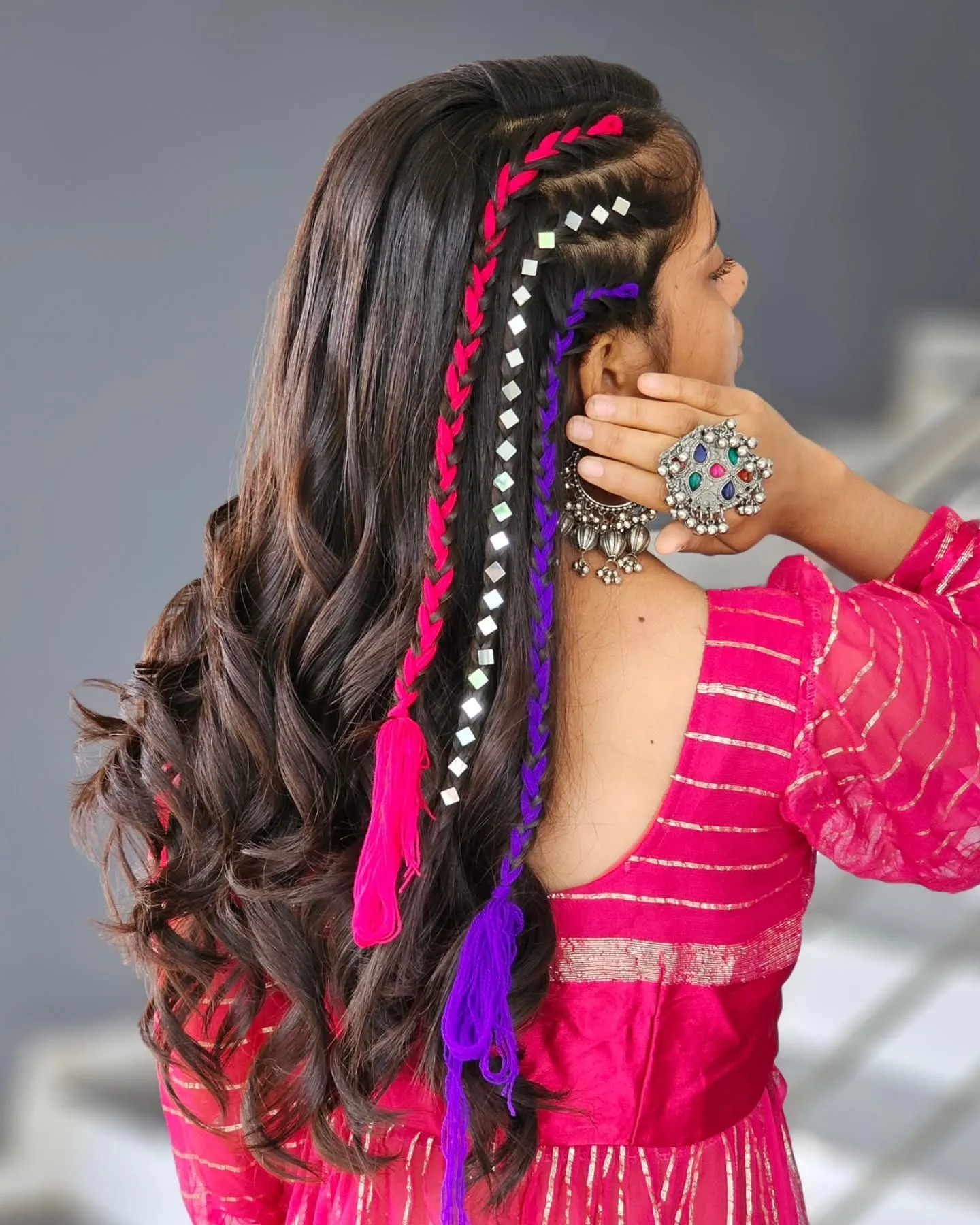 Navratri hairstyle