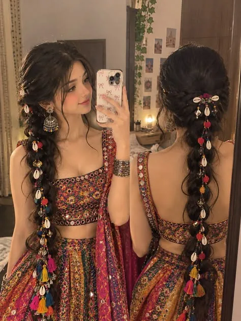 Navratri hairstyle